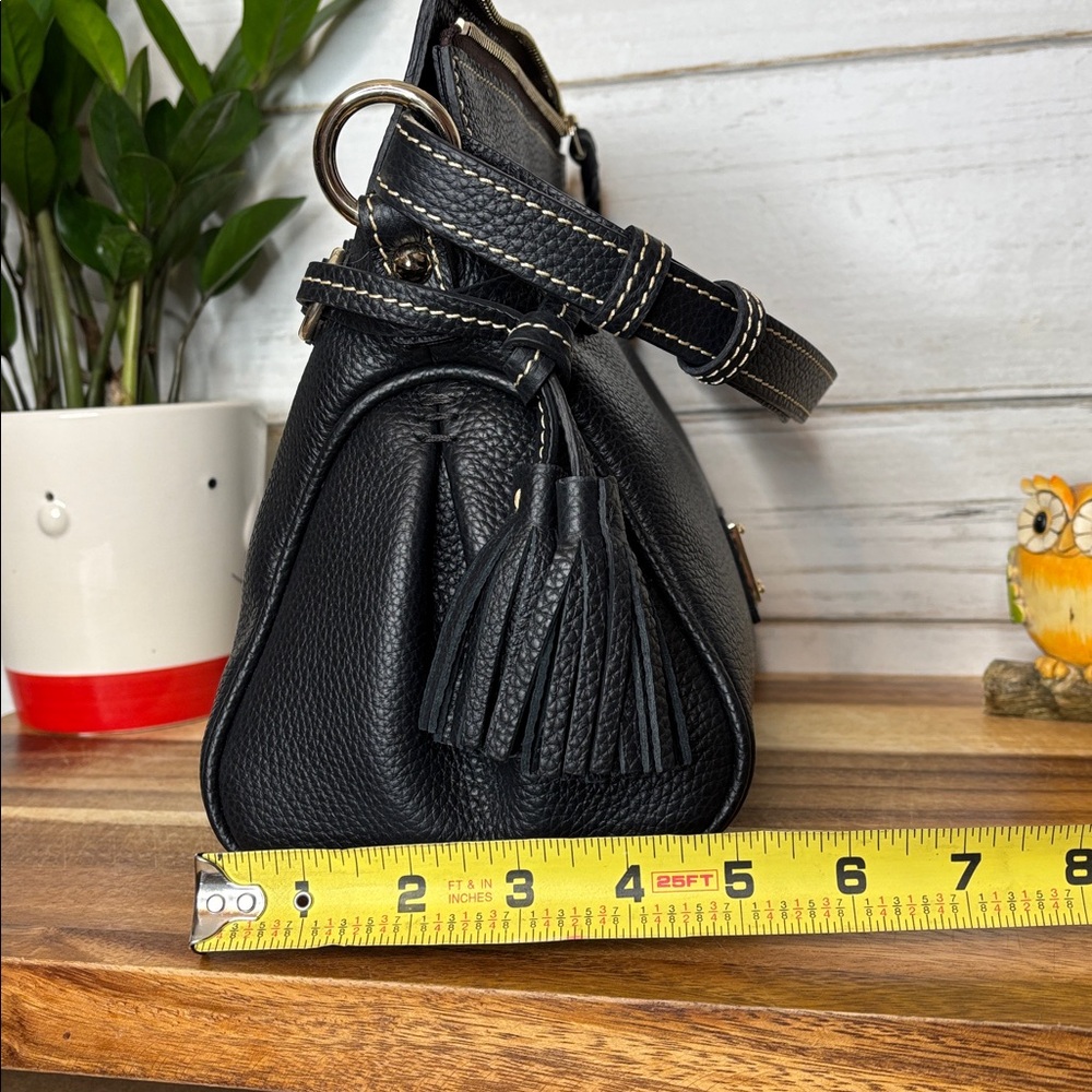 Dooney & Bourke Black Tassel Shoulder Bag - Picture 6 of 13